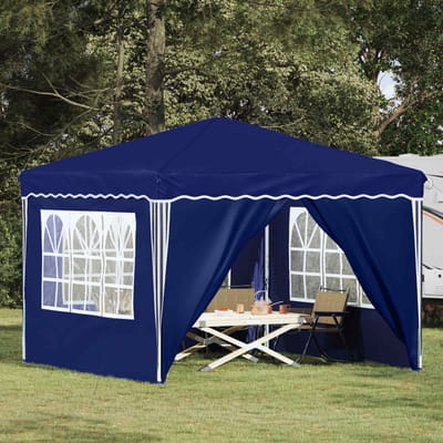 vidaXL - Pop-up - Feesttent - 288 - x - 288 - x - 245 - cm - Blauw - Oxford - Stof