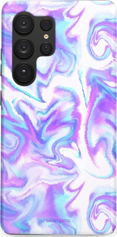 Casetastic Hoesje Geschikt voor Samsung S25 Ultra - Stijlvolle Beschermende Duo-layer Case - Tie Dye magie