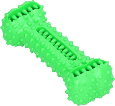 Hondenspeeltje Kauwstick - Interactief speeltje - Tanden reinigen - Voedseldispenser - 15 cm - Groen