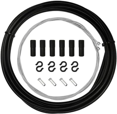 Fiets Remkabel Set - Versnellingskabel - Fietsen Onderhoud - Corrosiebestendig Staal - Universele Lengte - Zwart