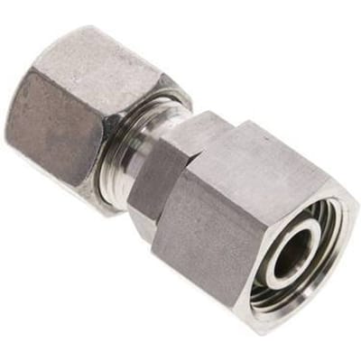 10S & 12S RVS Rechte Snijringkoppeling Draaidoorvoer 630bar FKM O-ring en Afdichtconus ISO 8434-1