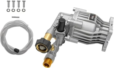 Axiale Nokkenpomp Kit - Pomp Vervanging - Hogedruk Reinigen - Dubbel Afdichtingssysteem - 3000 PSI 2.4 GPM - Zilver