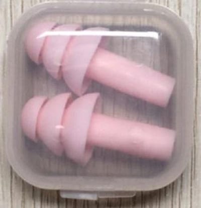 Oordoppen - Earplugs - Gehoorbescherning - Siliconen - Slapen - Reizen - Herbruikbaar - 2 stuks - Licht Roze
