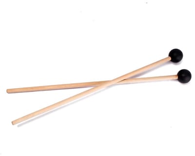 Dailygoody - Professionele Rubber Xylofoonslagen - Draagbare Mallets - Perfecte Balans - Zwart-Beige - Voor Marimba - Muziekonderwijs en Thuisgebruik