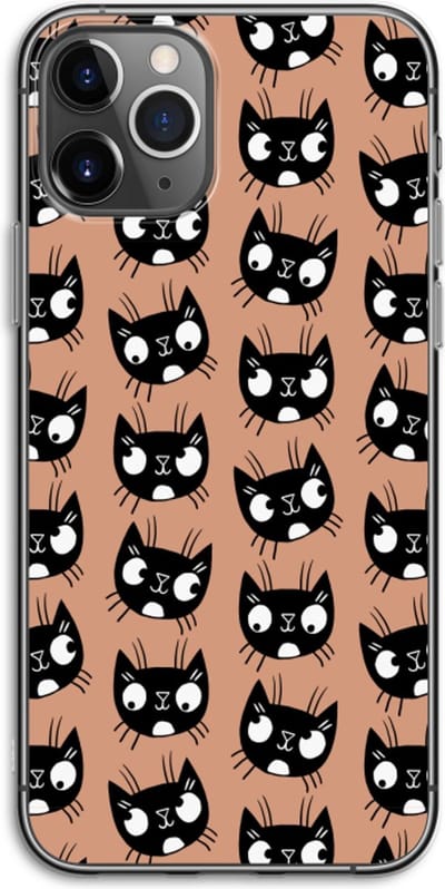 Case Company® - Hoesje geschikt voor iPhone 11 Pro hoesje - Kat - Soft Cover Telefoonhoesje - Bescherming aan alle Kanten en Schermrand