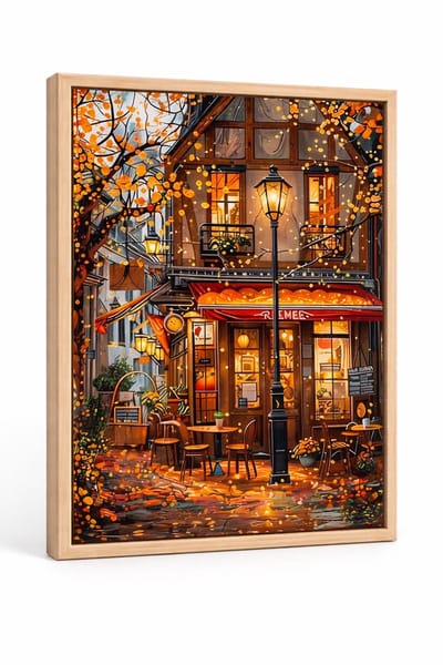 Untamed - OP FRAME - Paint by numbers Volwassenen– schilderen op nummer – Creatieve hobby - Ontspanning Thuis - Cadeau idee - Compleet pakket - DIY decoratie - Stad - Evening in Paris