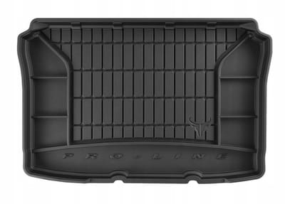 Rubberen Bagagemat met Organizer – VW Polo IV Hatchback 2001-2009 – 3-deurs – Op Maat – Anti-slip – Hoge Rand 5 cm