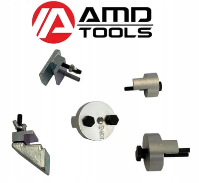 AMD TOOLS Pro Series - Stretch Belt Gereedschapset - Montage en Demontage Multiriem - 4-delig - Universeel voor o.a. BMW, Ford, VAG
