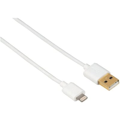 Hama USB-A Naar Lightning kabel - geschikt voor iPhone/iPad - Gecertificeerd - USB 2.0 - 480Mbps - 150cm - Wit