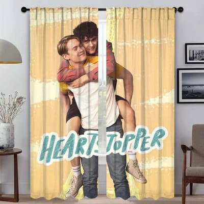 Raamgordijn voor Kamer 2 Panelen Heartstoppers Keukengordijnen voor Camera Shades Huis Interieurgordijnen Scheidingswand Woonkamer Elegant W50xH70cmx2pcs-CL