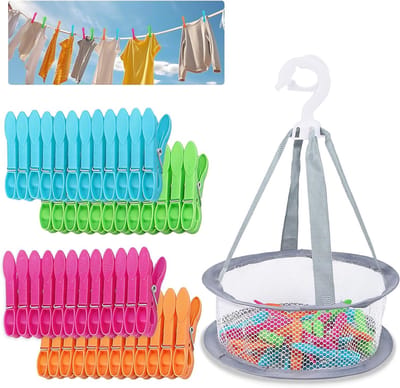 Wasknijpers voor het ophangen van kleding, wasgoed en handdoeken - Set van 20 stuks