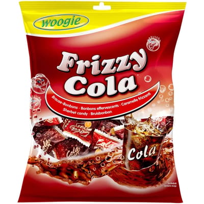 Bonbons Pétillants Woogie Cola Frisés 170 g