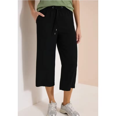3/4 broek met wijde pijpen in Loose Fit