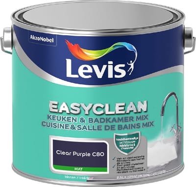 Levis - Easyclean Keuken & Badkamer Mix - Clear Purple C80 - Mengverf - 2,5 L