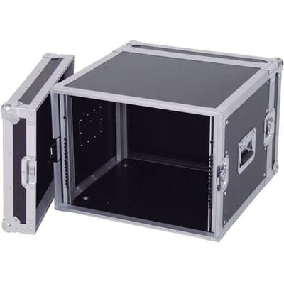 Roadinger 30109788 19 inch rack 8 HE Hout Incl. greep