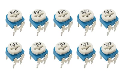 Weerstand regelbaar 50K Ohm RM-065 Trimpot Trimmer Potentiometer 10-stuks RM065-503