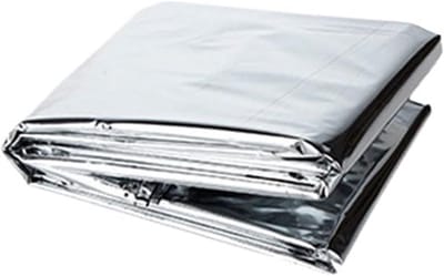 Nooddeken Set - Survival Dekens - Buiten Overleven - Wind- en Waterdicht - 2 Stuks 1.3x2.1m - Zilver