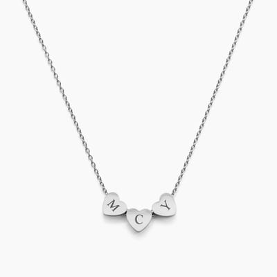Ketting met Hartjes en Initialen Goud