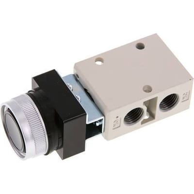 3/2 G1/4'' Knopbediend Zwart 0-8bar/0-112psi YPC