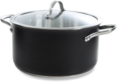 BK Purity Black soeppan 24 cm - inductie - RVS - zwart