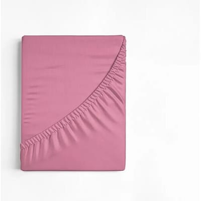 Dreamhouse Hoeslaken Katoen Roze - 90 x 200 cm + 30 cm hoekhoogte