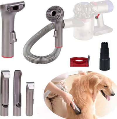 Hondenborstel - Dierenhaar Stofzuigerhulpstuk - 4-in-1 Hondenborstel en Spleetzuigmond - Compleet Dierverzorgingsset