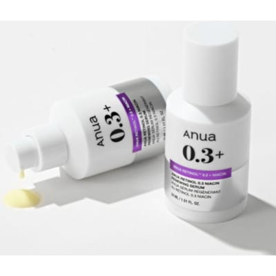 Anua Nano Rétinol 0.3 Niacine Sérum Ampoule Renouvelant – Sérum Raffermissant & Soin de la Texture de la Peau 30ml