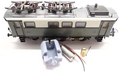 micromotor HTR009G ombouwset Trix E 36, EP 3/6 – oude motor zonder vliegwielen