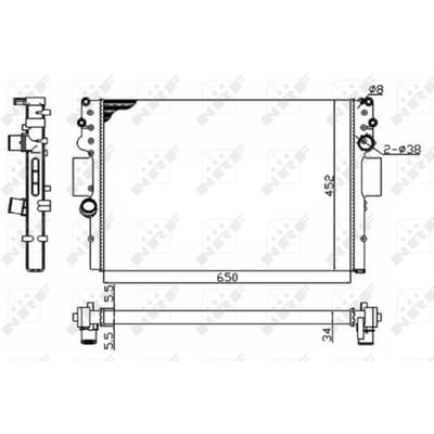 Radiator, motorkoeling Economy Class NRF 53614A