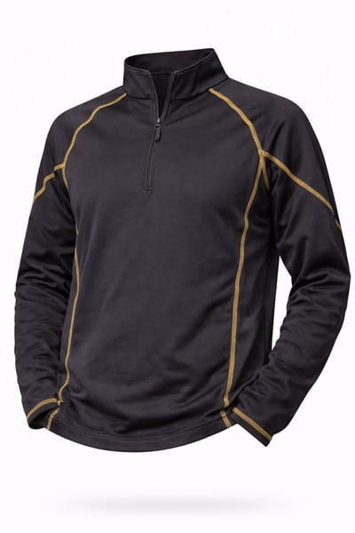 Polo Mascot Barranco 50061-828 – Werkpolo Lange Mouw – Stretch – Ademend – Zwart/Geel – Maat XL