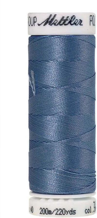 AMANN POLYSHEEN NAAI-BORDUURGAREN, COL-3641 BLAUW, 200M, PER STUK.