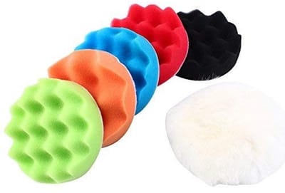 MTTproducts - Polijstschijf Set - Spons Polijstpads - Lichtgewicht - Waxen en Polijsten - Bescherming voor Auto en Meubels - Geschikt voor Vervangen va...