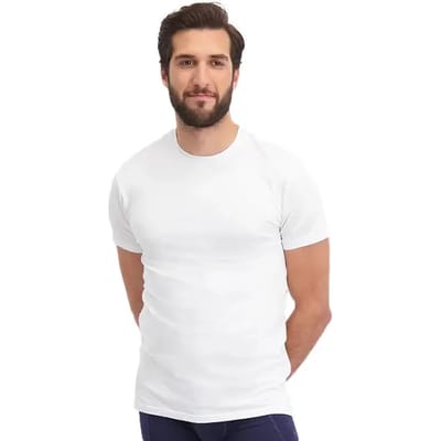 Comfortabel & Zijdezacht Bamboo Basics T-Shirts Ruben ronde hals (2-pack) - Wit - XXXL