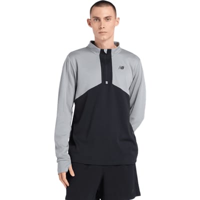 New Balance Utility Knit 1/4 Zip Trainingspakken Heren - Grijs - Maat L - Poly Jersey