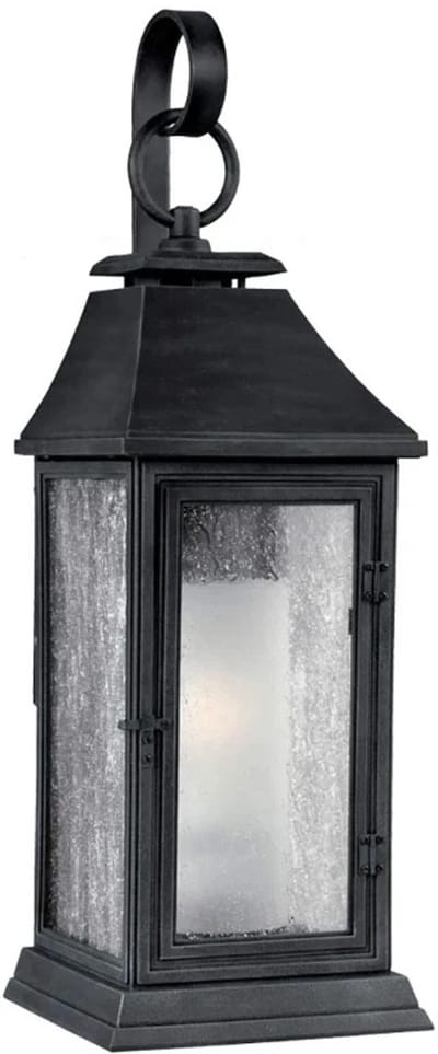 Feiss LED Wand Buitenlamp Shepherd | 1X E27 Max 60W | IP44 | Dimbaar | Dark Weathered Zinc