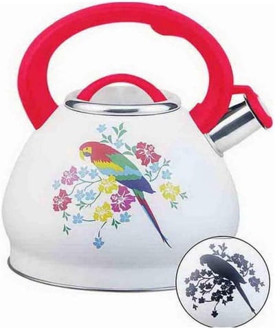 Waterkoker - Theepot Fluitketel - Water Verwarmen - Kleurveranderend Design - 3 Liter - Rood