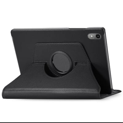 imoshion Tablet Hoes - Geschikt voor Lenovo Tab P12 - 360° Draaibare Bookcase - Zwart
