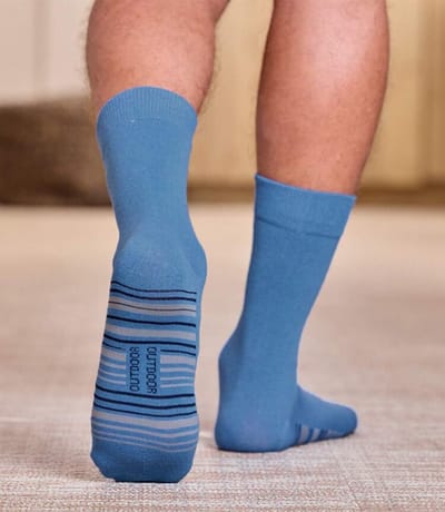 ATLAS FOR MEN - Set van 4 paar sokken met jacquardmotief - Heren - Verkrijgbaar in grote maten - 39/42