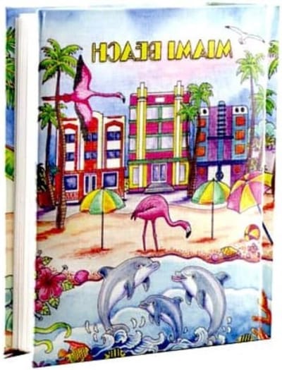 Fotoalbum Miami Beach - Album voor foto's - Herinneringen bewaren - Kleurrijk ontwerp - 4x6 inch - Multikleur