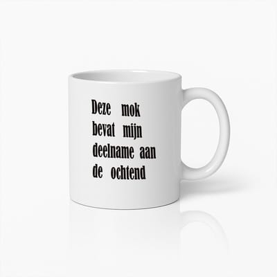 Grappige Condoleance Mok – Humoristische Koffiebeker Voor Luchtige Ochtenden