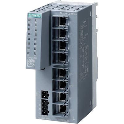 Siemens 6GK51080BA002AC2 6GK5108-0BA00-2AC2 Industrial Ethernet Switch 10 / 100 MBit/s PoE-functie