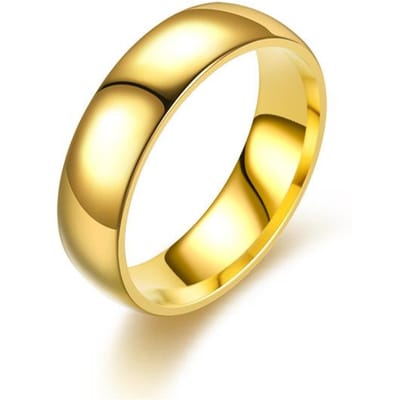 Europese en Amerikaanse mode roestvrijstalen zirkoonpaarring vrouwelijk goud titanium staal diamanten herenring trouwpaarring 7 beige