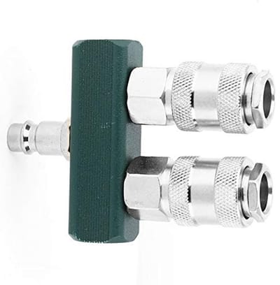 Dailygoods- Luchtkoppeling 1/4 - Snelle Verbinding - Verstelbare Ventielplug - Gegalvaniseerd Materiaal - Schokbestendig - Hoge Prestaties - Luchtconnector