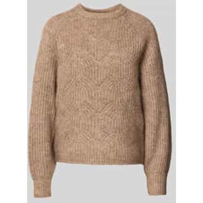 Relaxed fit gebreide pullover met wol, model 'GILA'