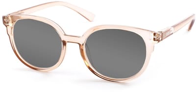Vista Bonita NOVA – Zonneleesbril UV400 – Sterkte +0.50 – Kleur Soft Skin – Unisex model – Licht en hip – Ronde pasvorm – Flexveren - Inclusief etui en doekje