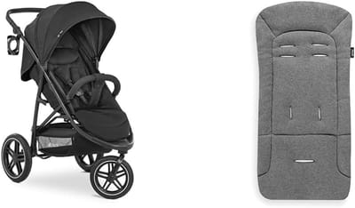 Buggyset tot 25 kg met ligstand en XL-kap - Inklapbare buggy met all-terrain wielen en zitverkleiner