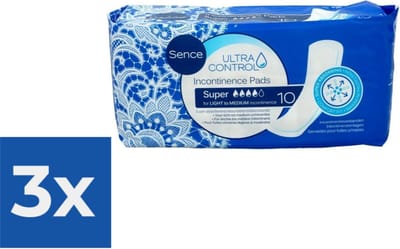 Sence Maandverband Super Plus 10 stuks - Voordeelverpakking 3 stuks