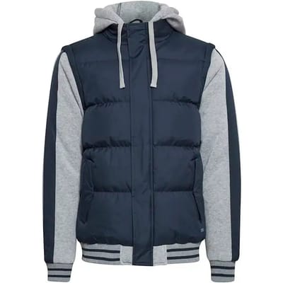 BLEND Overgangs College Jack met Capuchon Gewatteerd Blouson Elastische taille Warm Gevoerd Regular Fit OUTFIT.