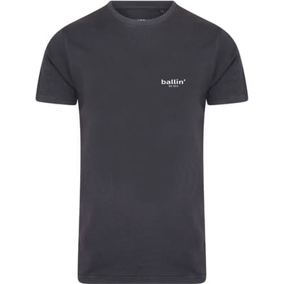 Ballin Est. 2013 - Heren Tee SS Small Logo Shirt - Grijs - Maat XXL