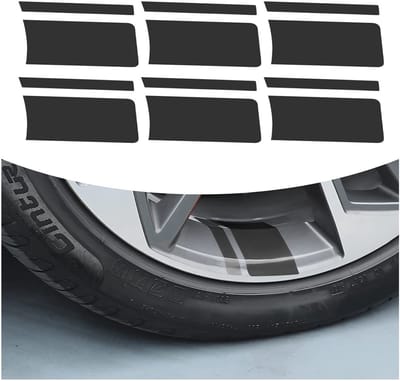 Dailygoods- Reflecterende Stickers - 6 Stuks - Zelfklevend - Veiligheid - Decoratie - Geschikt voor Velgen 46-53 cm - Waterdicht - Autostickers